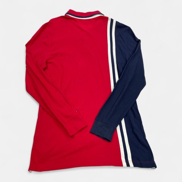 Tommy Hilfiger  Vintage 1990's New York Crest Long Sleeve Rugby Shirt Men's XL - Picture 7 of 9
